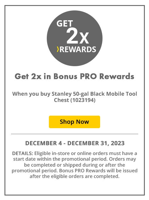 Get 2x in bonus pro rewards