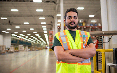 One of our drive-thru lumberyard associates. One of our drive-thru lumberyard associates image