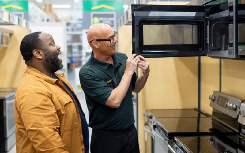 Visit our appliance showrooms.