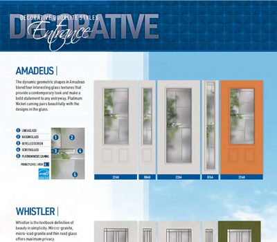 Styles d'embrasures de portes décoratives